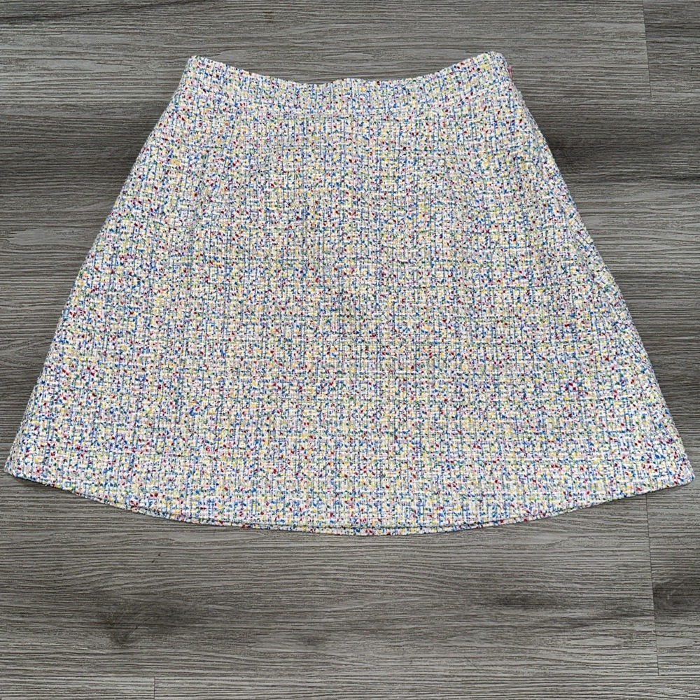 Hill House Olivia Rainbow Tweed Short A Line Skirt Sz S Preppy Twee Whimsigoth